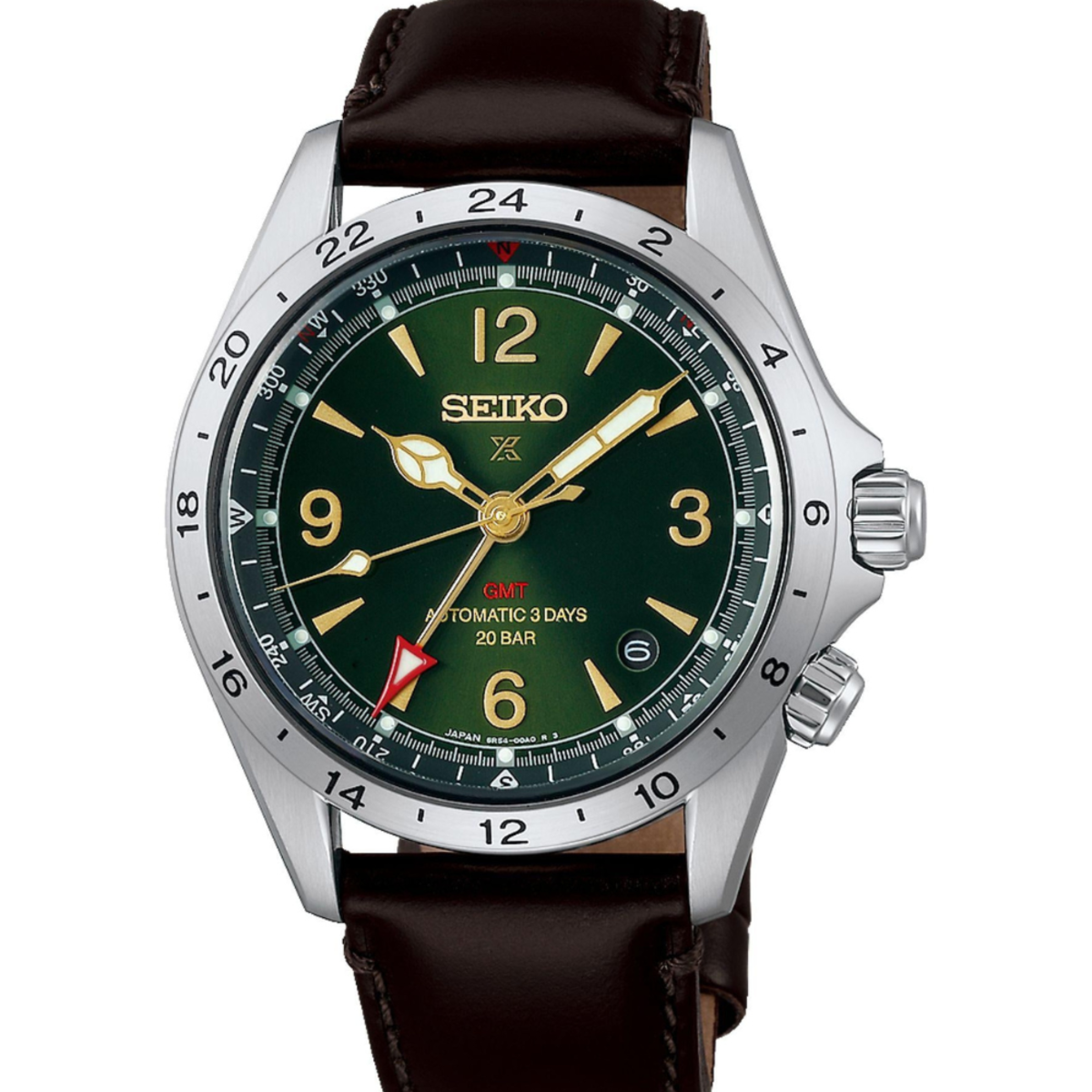 Seiko HBC007J1 Prospex | Alpinist GMT Green Dial Mechanical Watch