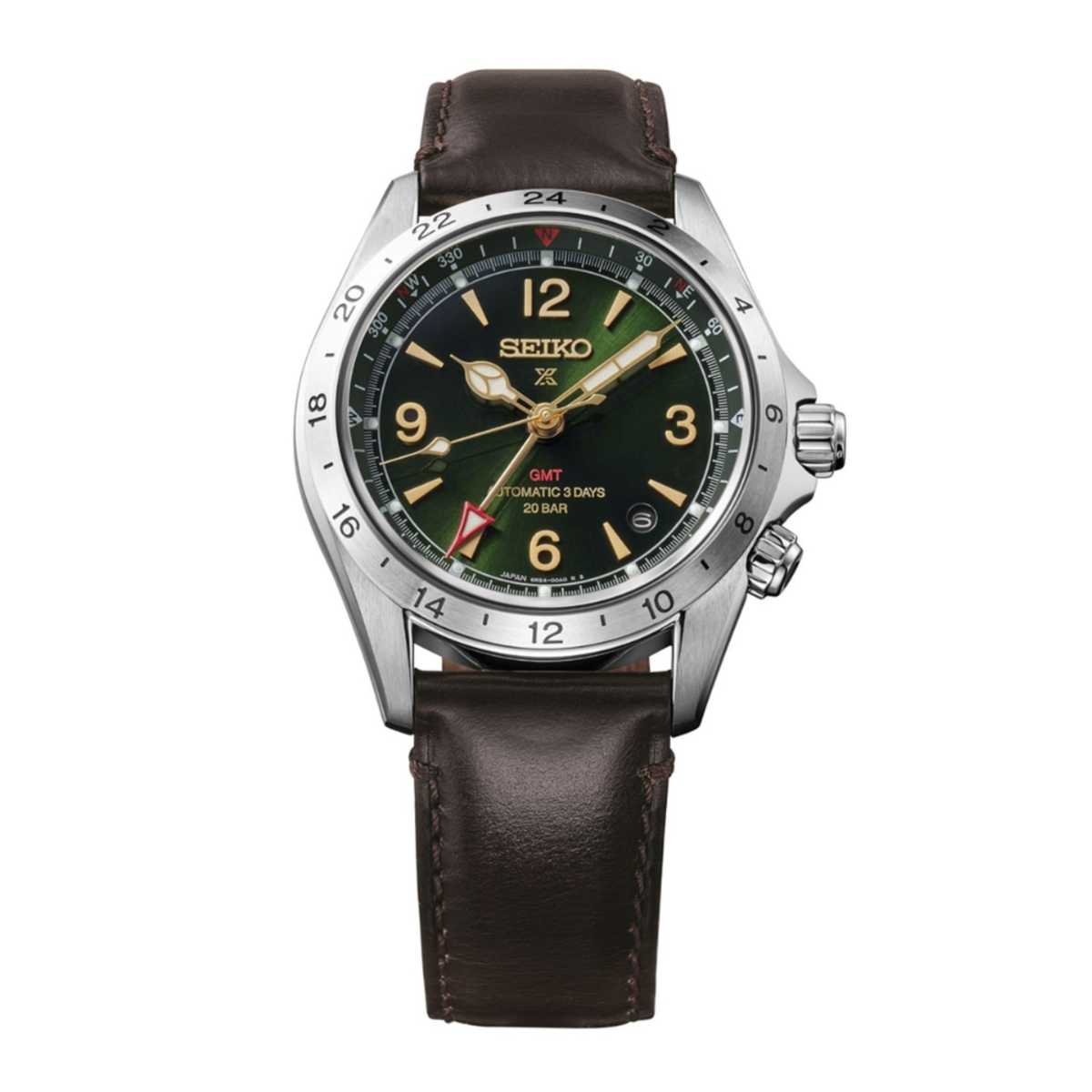 Seiko HBC007J1 Prospex | Alpinist GMT Green Dial Mechanical Watch