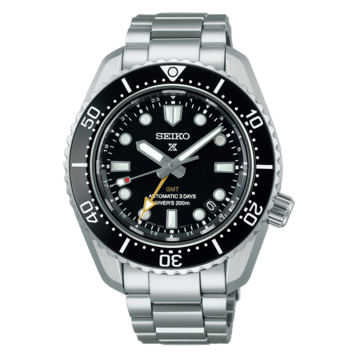 Seiko Prospex GMT SBEJ011 Scuba Divers 200m Automatic Balck Dial Mens Watch