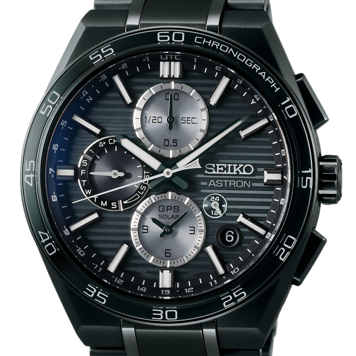 Seiko Astron GPS Solar SSH179J1 SSH179 Chronograph Dual Time Mens Watch