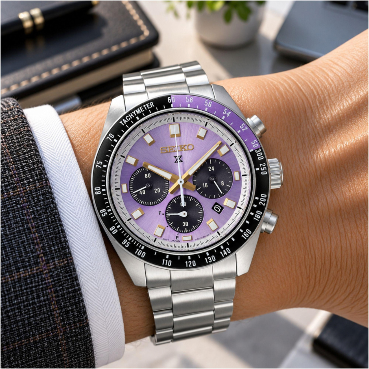 Seiko Prospex Speedtimer Solar Chronograph Watch HBJ005P1