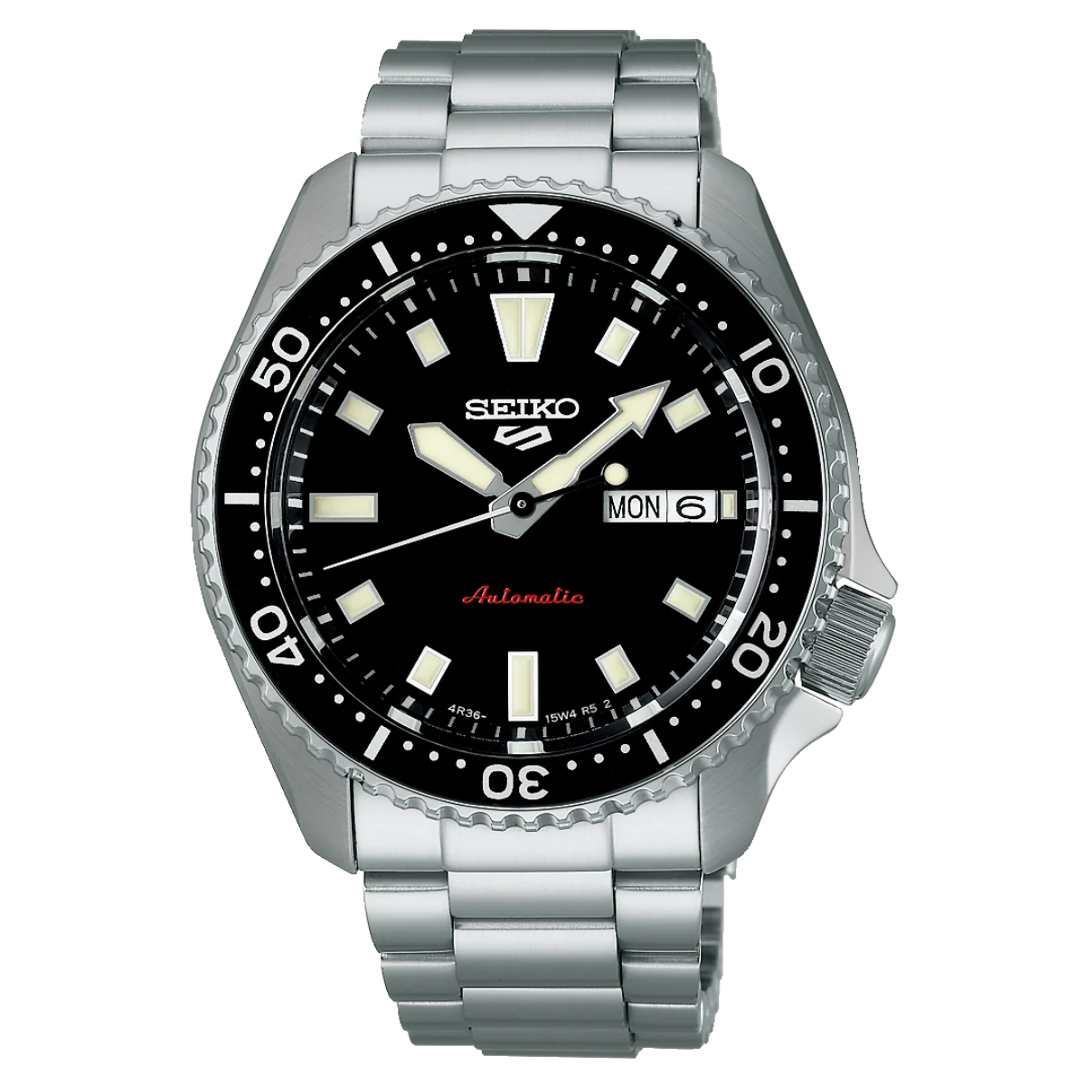 Seiko 5 Sports Automatic Black Dial Steel SRPL85K1