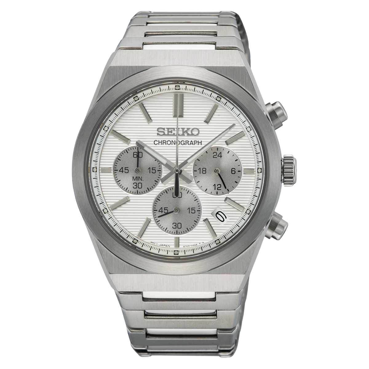 Seiko Quartz Conceptual Chronograph SSB451P1 SSB451 White Dial Mens Watch