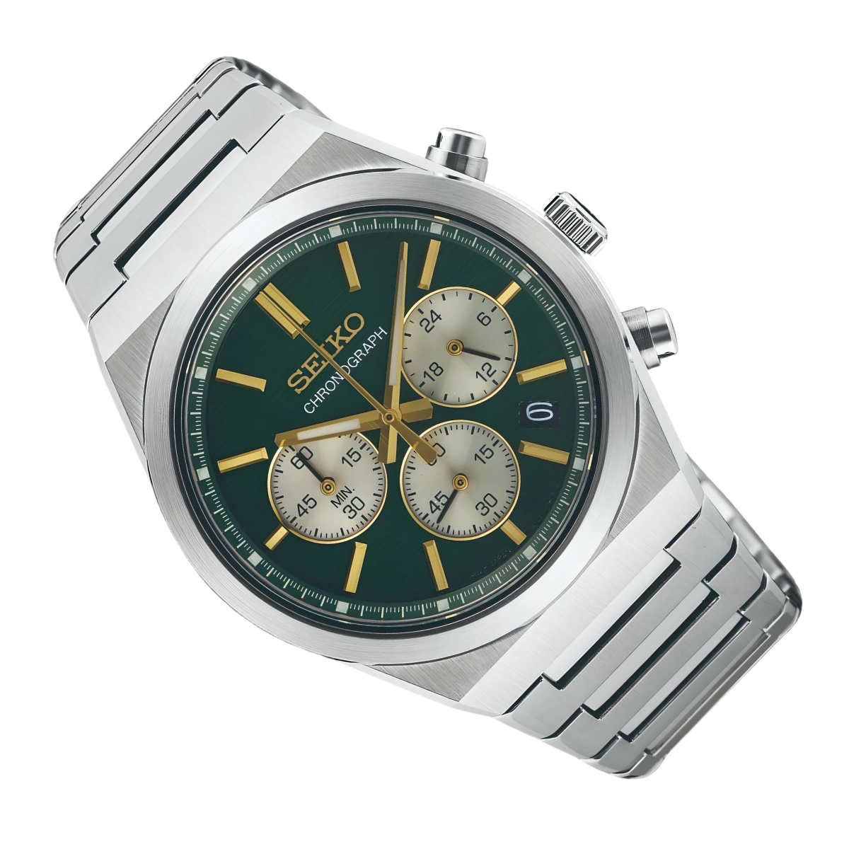 Seiko Conceptual Quartz Chronograph Green Steel SSB461P1