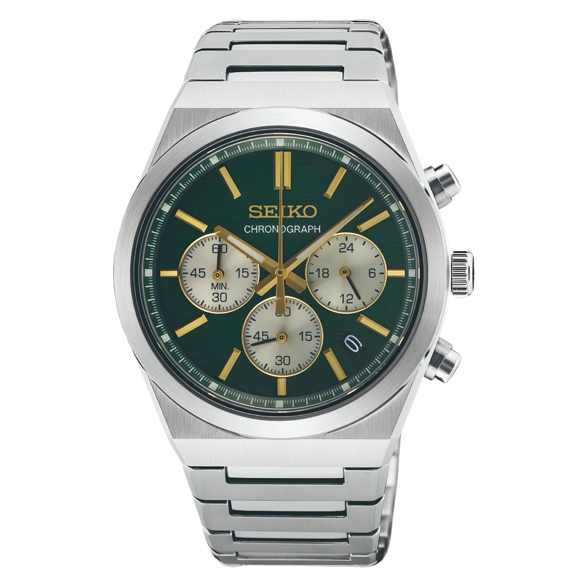 Seiko Conceptual Quartz Chronograph Green Steel SSB461P1