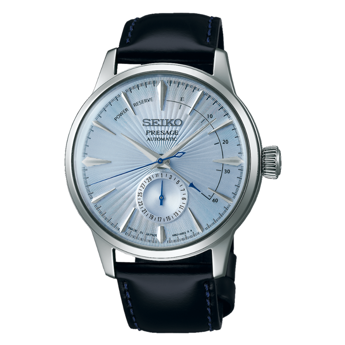 Seiko Presage Cocktail Time Automatic SSA343J1 Blue Dial Power Reserve