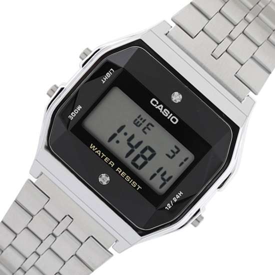 Casio Youth A159WAD-1D A159WAD Natural Diamond Retro Watch