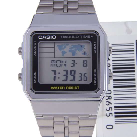 Casio World Time Digital Alarm Watch