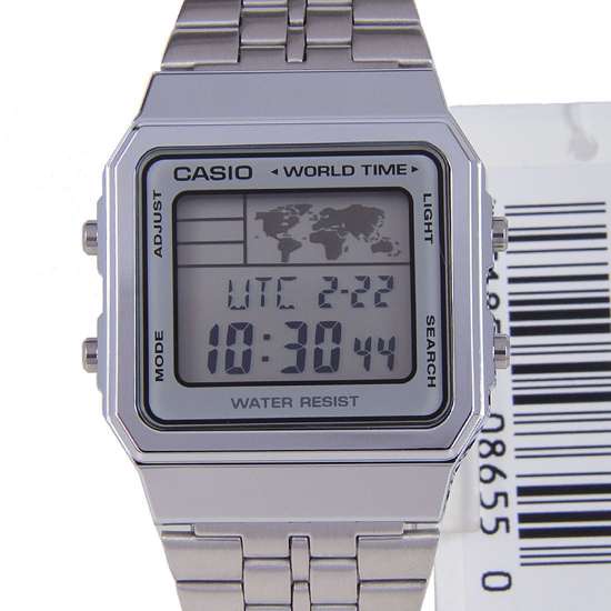 Casio World Time Digital Alarm Watch