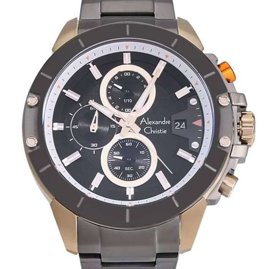 Alexandre Christie Chronograph 6488MCBGCBA Quartz Dark Grey Sports Watch