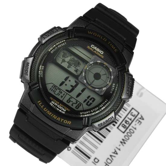 Casio World Time Watch AE-1000W-1AVDF AE1000W