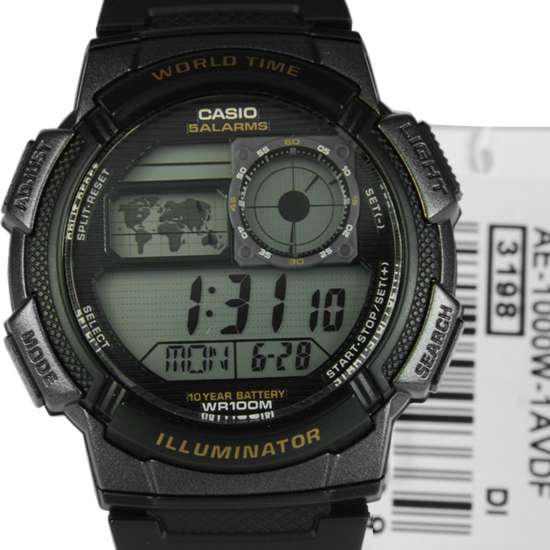 Casio World Time Watch AE-1000W-1AVDF AE1000W