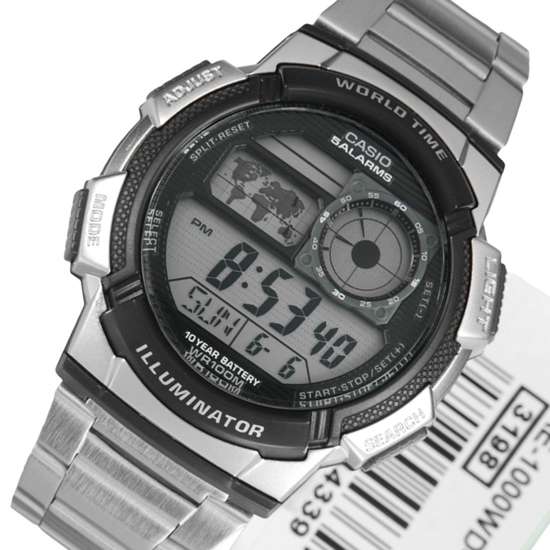 AE-1000WD-1AVDF Casio Men World Time Alarm Sports Watch