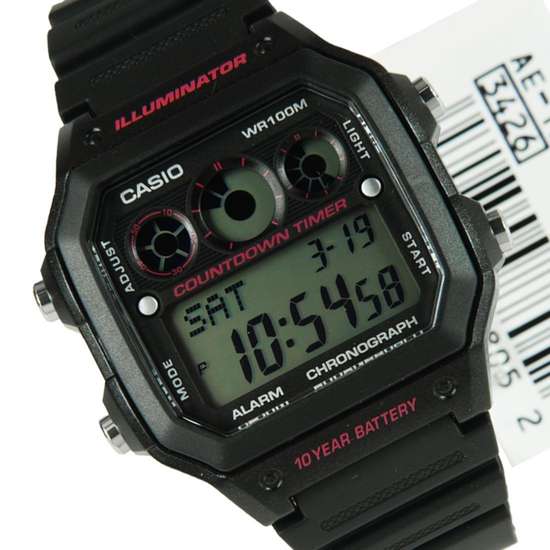 Casio Collection Illuminator Watch AE-1300WH-1A2VDF
