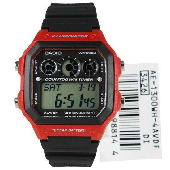Casio Chronograph Resin Watch AE-1300WH-4AVDF AE1300WH