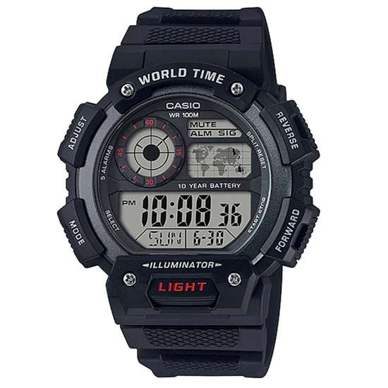 Casio Quartz Alarms Mens Watch AE-1400WH-1AV AE1400WH