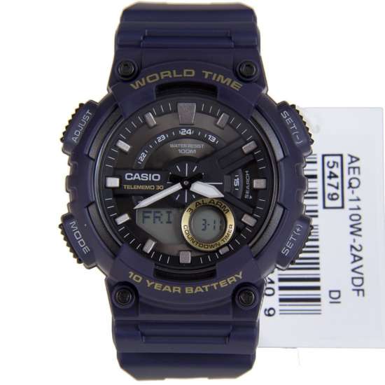 Casio World Time Watch AEQ-110W-2AV