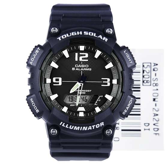 Casio Tough Solar Mens Watch AQ-S810W-2A2VDF AQ-S810W-2A2 AQS810W
