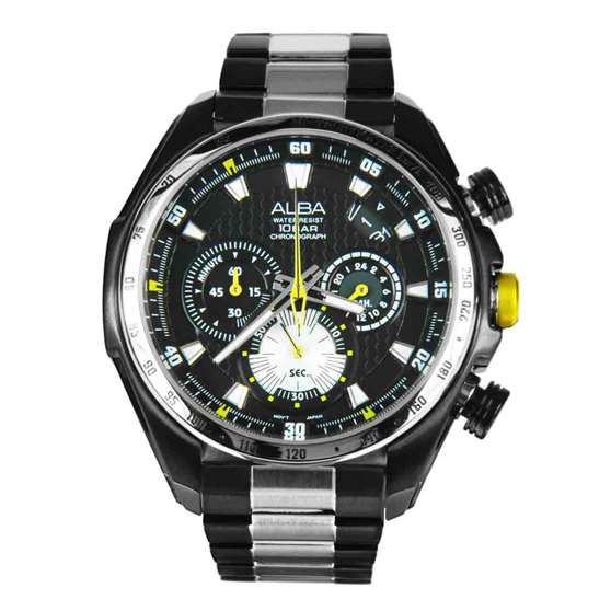 ALBA Mens Chronograph Watch Made by Seiko AU2053X1