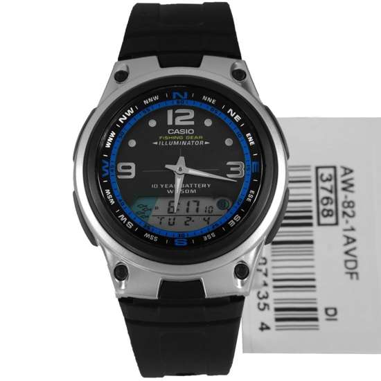 AW-82-1AV AW82 Casio Fishing Gear Mens Chronograph Watch