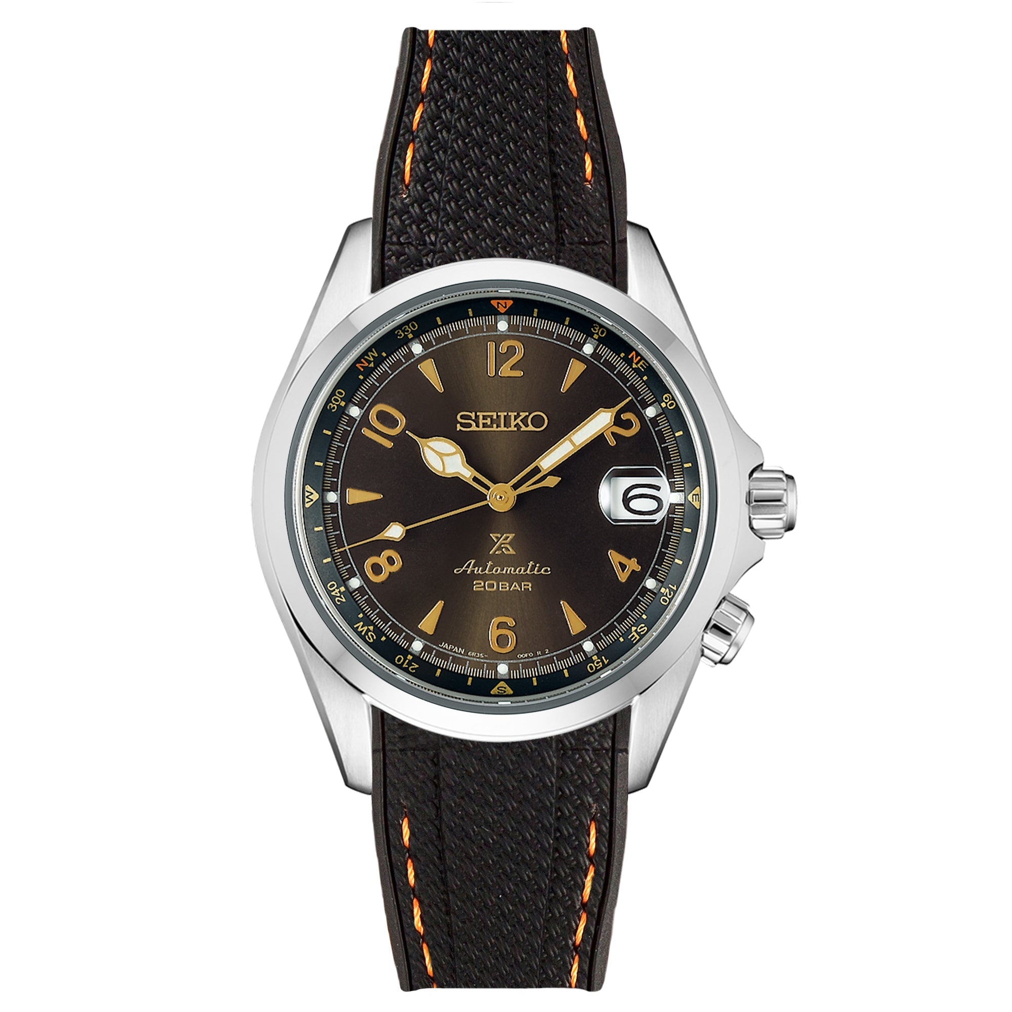 #color_black with orange stitch