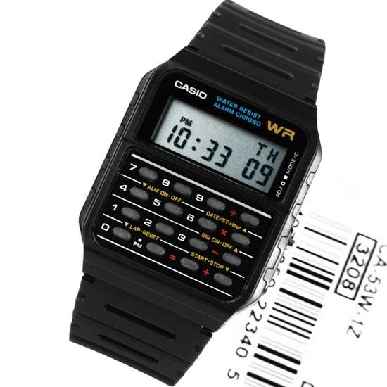CA-53W-1Z Casio Calculator Alarm Stopwatch Dual Time Watch