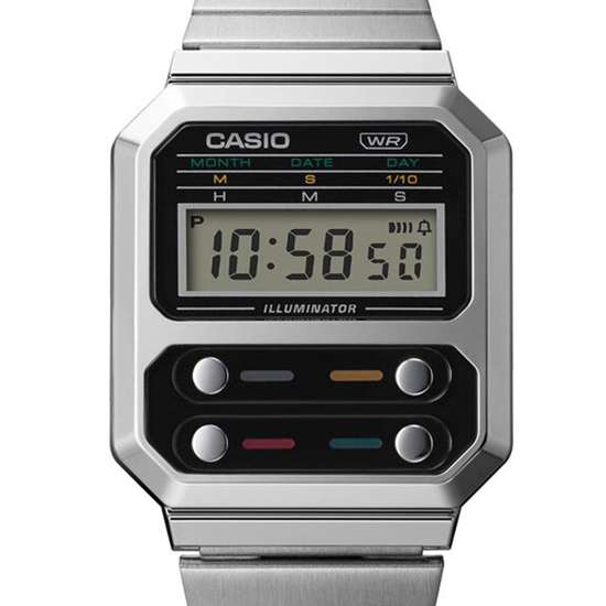 Casio Vintage A100WE-1A A100WE-1 A100WE Unisex Digital Watch