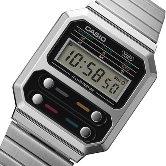 Casio Vintage A100WE-1A A100WE-1 A100WE Unisex Digital Watch