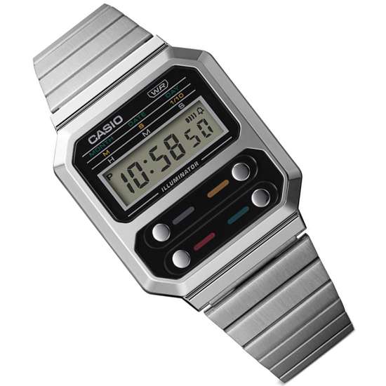 Casio Vintage A100WE-1A A100WE-1 A100WE Unisex Digital Watch