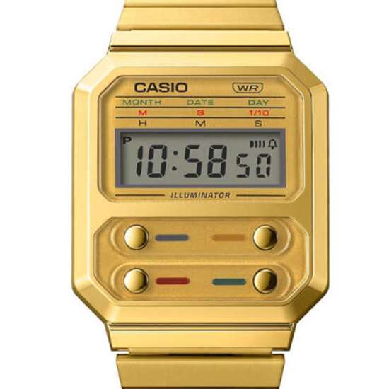 Casio Vintage A100WEG-9A A100WEG-9 A100WEG Gold Unisex Digital Watch