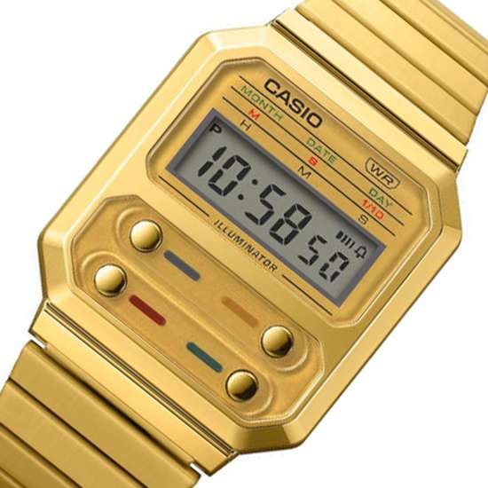 Casio Vintage A100WEG-9A A100WEG-9 A100WEG Gold Unisex Digital Watch