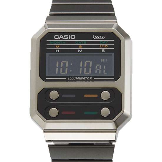 Casio Vintage A100WEGG-1A A100WEGG A100WEGG-1 Grey Unisex Digital Watch