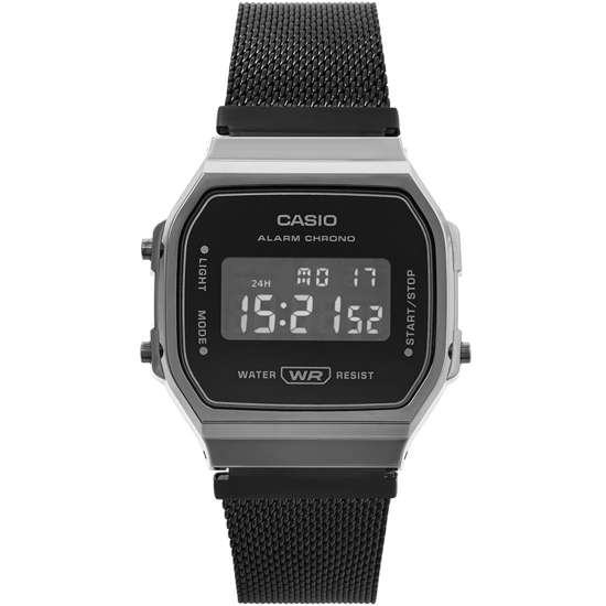 Casio Vintage Digital A168WEMB-1B A168WEMB-1BDF Unisex Black Watch