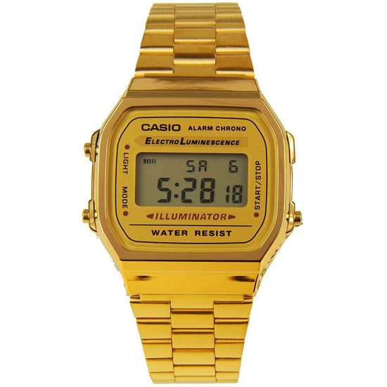 Casio Vintage Gold Digital Unisex Watch A168WG-9W A168WG-9WDF