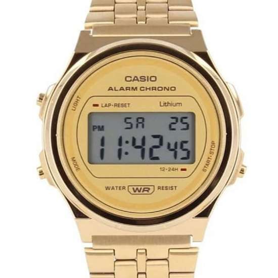 Casio Vintage A171WEG-9A A171WEG A171WEG-9 Gold Unisex Digital Watch