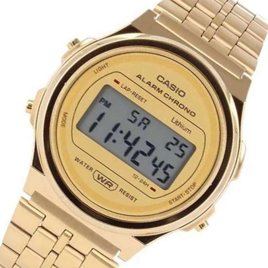 Casio Vintage A171WEG-9A A171WEG A171WEG-9 Gold Unisex Digital Watch
