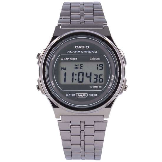 Casio Vintage A171WEGG-1A A171WEGG A171WEGG-1 Grey Unisex Digital Watch