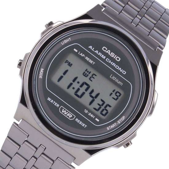 Casio Vintage A171WEGG-1A A171WEGG A171WEGG-1 Grey Unisex Digital Watch