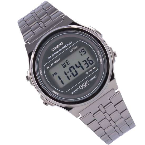 Casio Vintage A171WEGG-1A A171WEGG A171WEGG-1 Grey Unisex Digital Watch