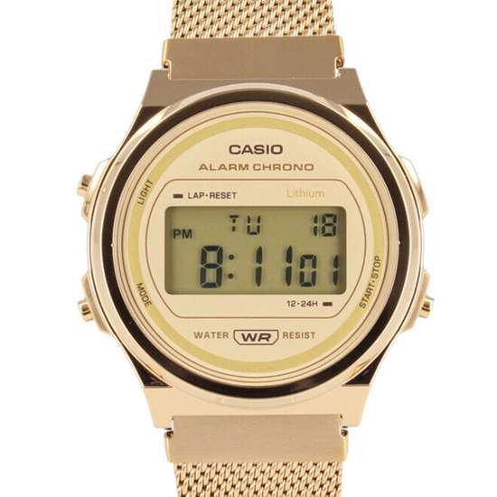 Casio Vintage A171WEMG-9A A171WEMG A171WEMG-9 Gold Unisex Digital Watch