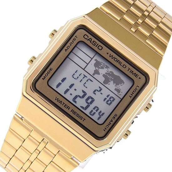Casio Vintage World Time Digital Watch A500WGA-9 A500WGA-9DF