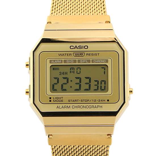 Casio Vintage Digital Classic Gold Watch A700WMG-9 A700WMG-9A