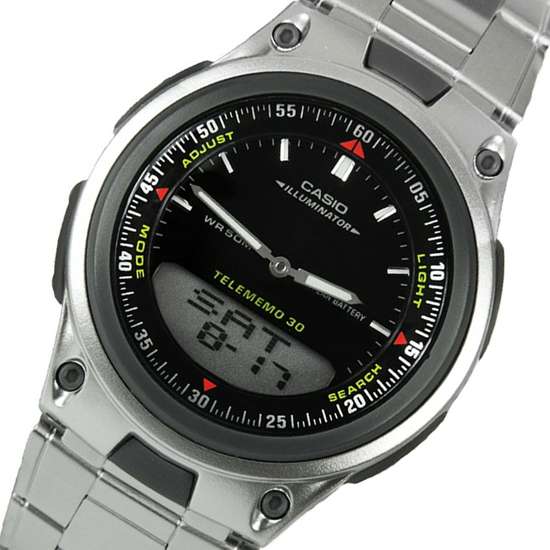 Casio AW-80D-1AV AW80D-1A Telememo World Time Watch