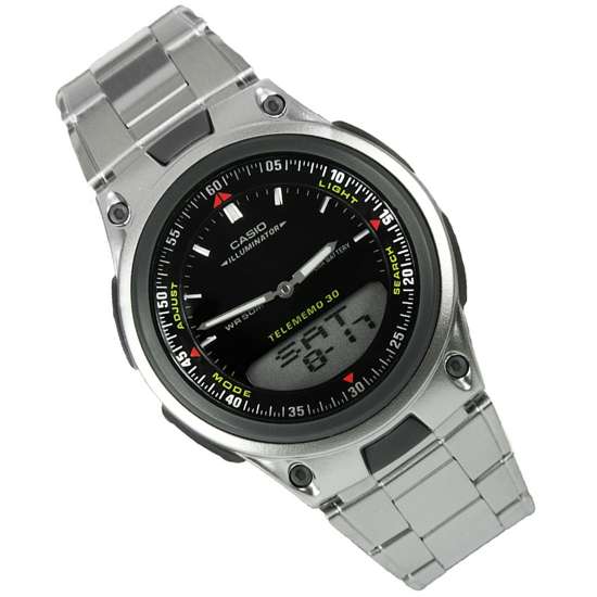 Casio AW-80D-1AV AW80D-1A Telememo World Time Watch