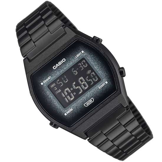 Casio Vintage Black Digital Watch B640WBG-1B B640WBG-1BDF