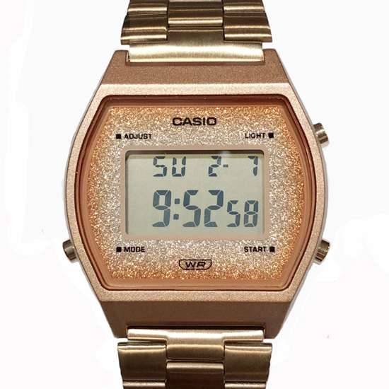 Casio Vintage Rose Gold Digital Watch B640WCG-5 B640WCG-5DF