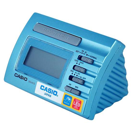 Casio Digital DQ-541D-2RDF DQ541D-2R Blue Snooze Table Clock