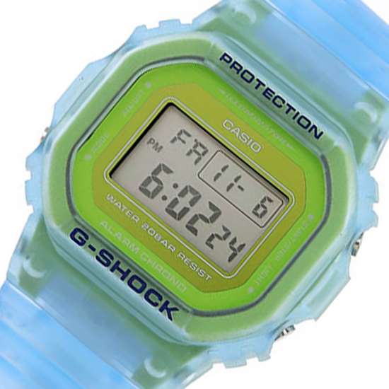 Casio DW-5600LS-2 DW5600LS-2 Semi Transparent Blue Watch