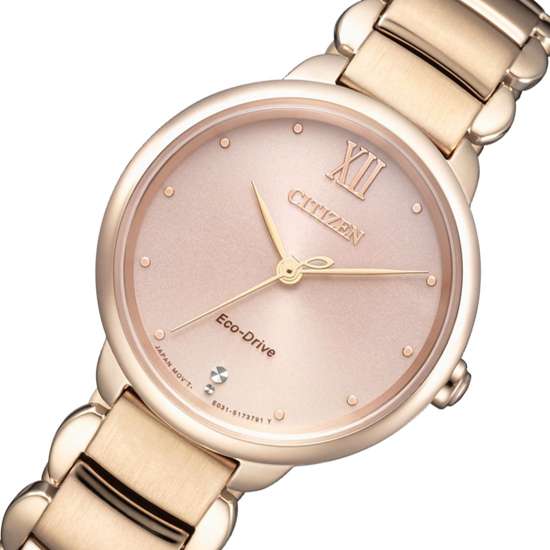 Citizen L Eco-Drive EM0922-81X Ladies Rose Gold Dress Watch