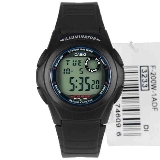 Casio Youth Digital Watch F-200W-1A F200W-1